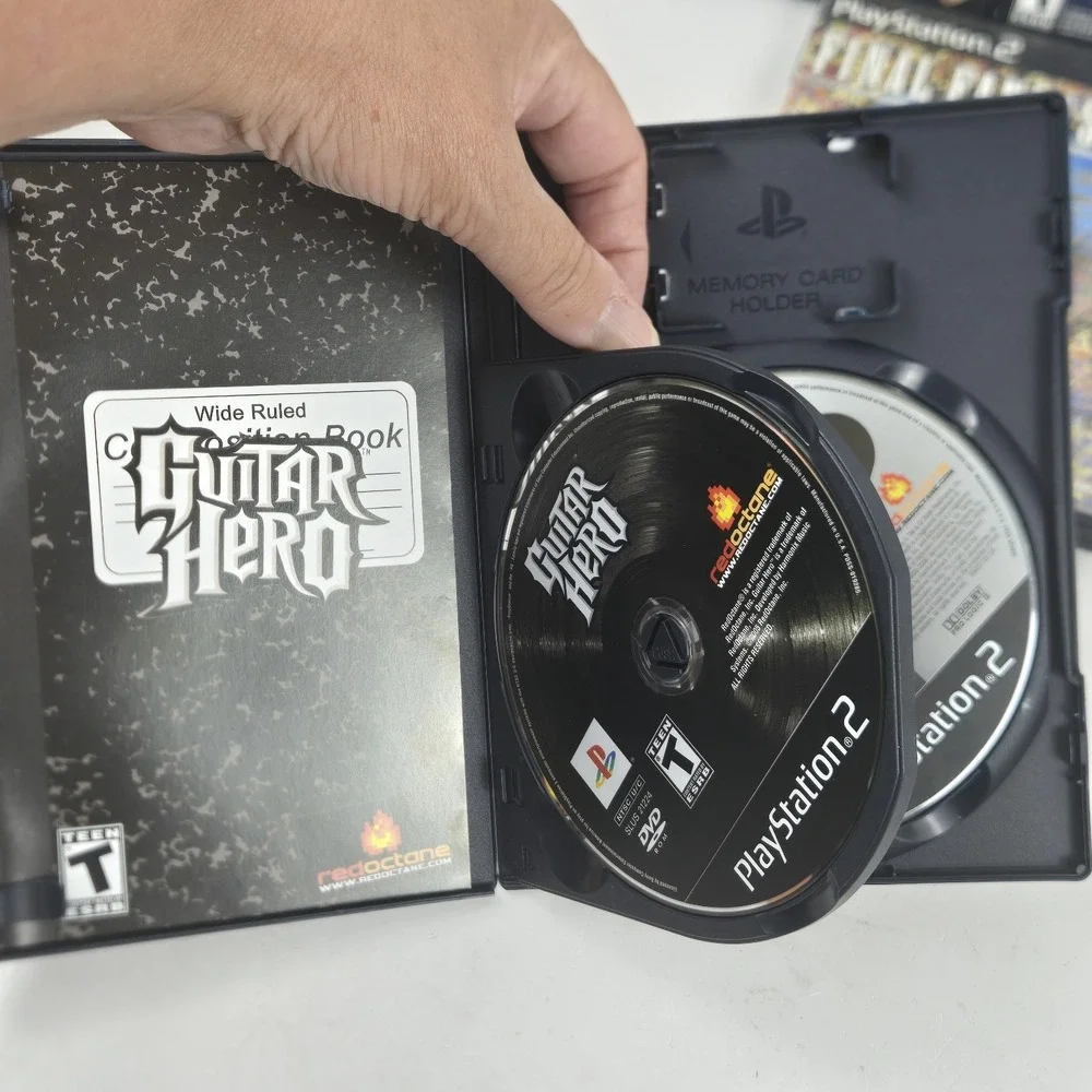 5 Sony PlayStation 2 Games: ATV Harry Potter Final Fantasy Rock Band Guitar Hero